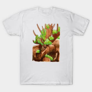 Moose with Succulents T-Shirt